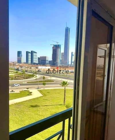 Apartment 178 m for sale, ready for occupancy and fully finished, in Al Maqsad Compound at the entrance to the Administrative Capital, with a view of