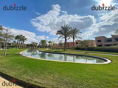 A 237m² twin villa for sale in Swan Lake West Hassan Allam compound, near Al Gezira Club.