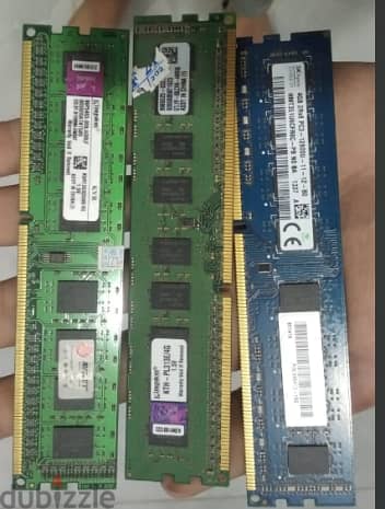 16 جيجا رام ddr3 مستعملة استعمال خفيف