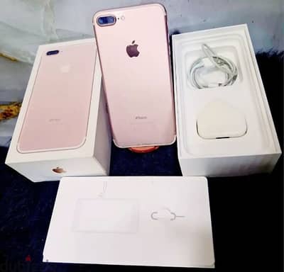 للبيع موبايل Iphone 7 plus مساحة 128 حالة كسر زيزو