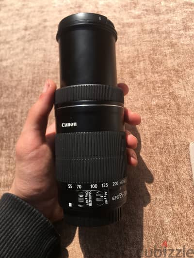 Canon EF-S 55-250mm f/4-5.6 IS STM Telephoto Zoom LENS عدسة كانون زووم