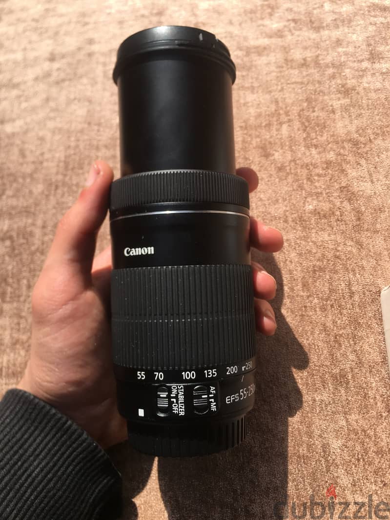 Canon EF-S 55-250mm f/4-5.6 IS STM Telephoto Zoom LENS عدسة كانون زووم 0