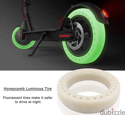 glowing tires for scooter اطارات (عجل ) مضيئة ليلا ل الاسكوتر