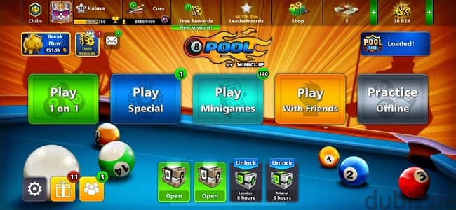 حساب بلياردو 8 ball pool للبيع  الحساب قوي ونادر