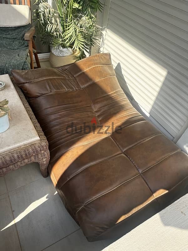 leather Bean Bag 1