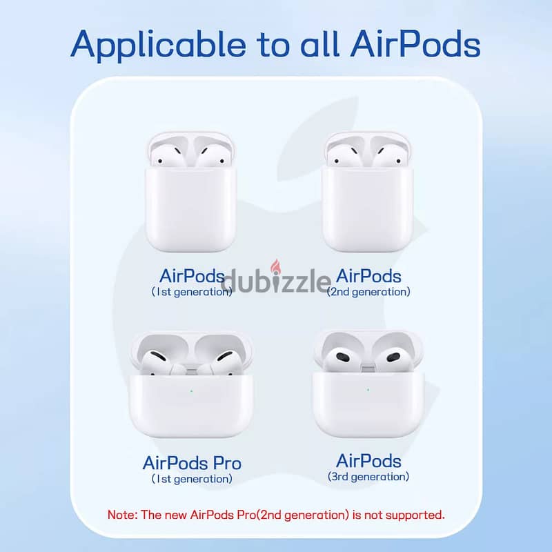 شاحن ايربودز قابل للارتداء airpods charger & holder 8