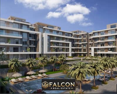 Penthouse apartment next to the Middle Ring Road and Sokhna Road in a prime location on the lake in El Patio Vida, Sixth Settlement