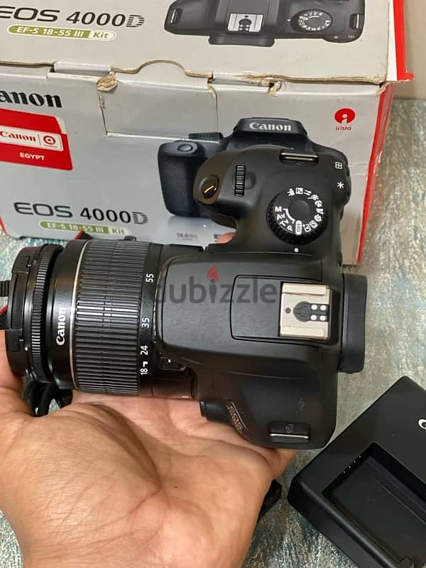 D4000 lens 18/55m بكل مشتملاتهاالاصليه 1