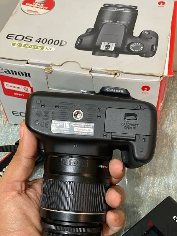 D4000 lens 18/55m بكل مشتملاتهاالاصليه 5