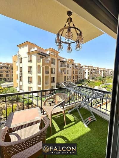 For sale, a bargain apartment with a down payment of 375 thousand in the Fifth Settlement in Stone Park Compound in New Cairo