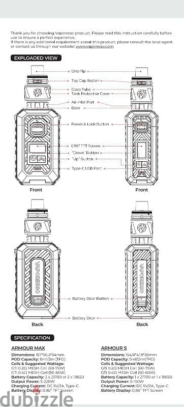 kit armour max 3