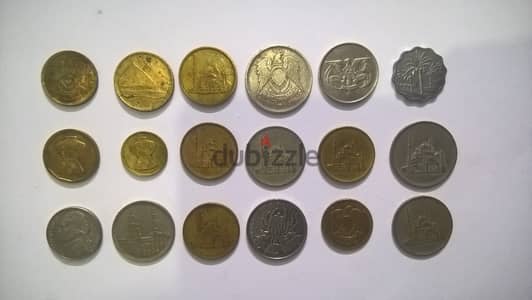 Old Egyptian, Arab and foreign coins