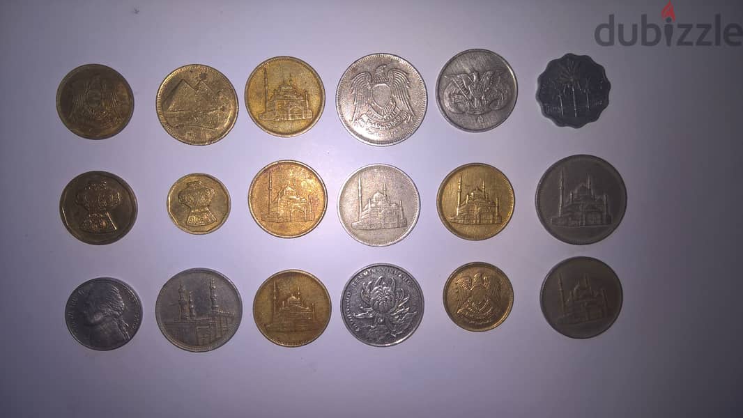 Old Egyptian, Arab and foreign coins 7