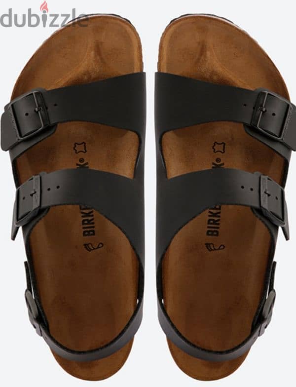 BIRKENSTOCK صندل جلد بني 0