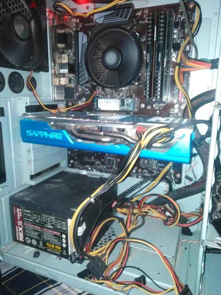 PC GAMING تجميعه جيل تاسع RX 590 I3 9100 RAM 24 GIGA 3