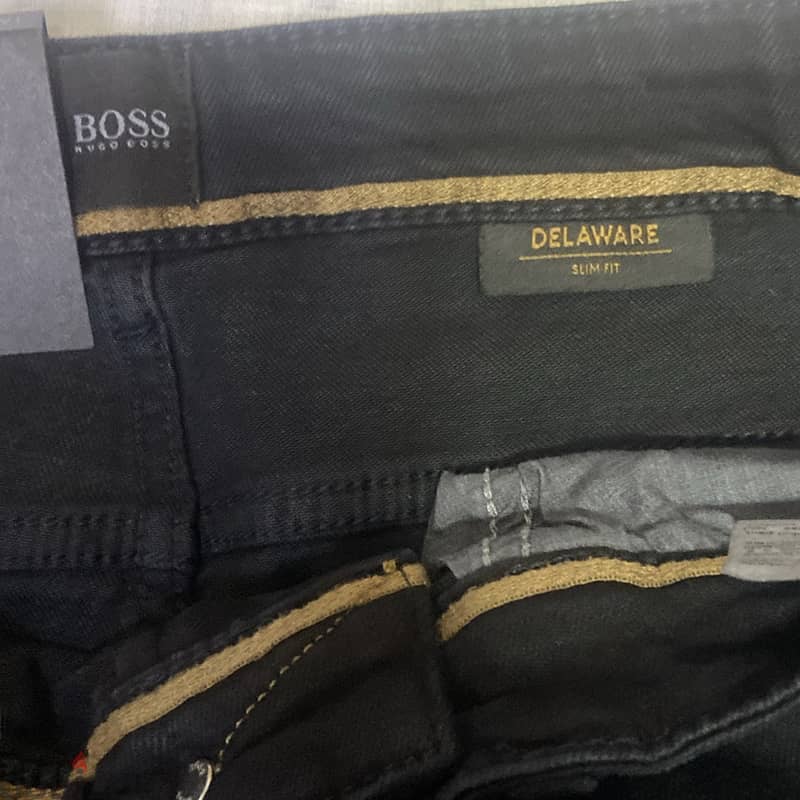 Hugo Boss Delaware Tapered Fit Slim Fit Size 32/34 Black Blue 3