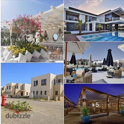 شالية للبيع في ازها العين السخنة استلام قريب فيو مباشر للبحر متشطب بالتكيفات والمطبخChalet for sale in Azha, Ain Sokhna, delivered soon