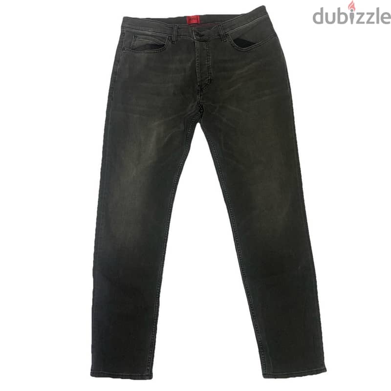 Hugo Boss Dark Grey Jeans Slim Size 34/32 - بنطلون جينز هوغو بوس رمادي 0