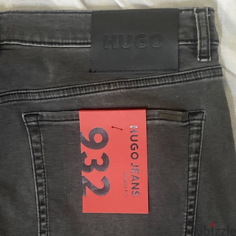 Hugo Boss Dark Grey Jeans Slim Size 34/32 - بنطلون جينز هوغو بوس رمادي 2