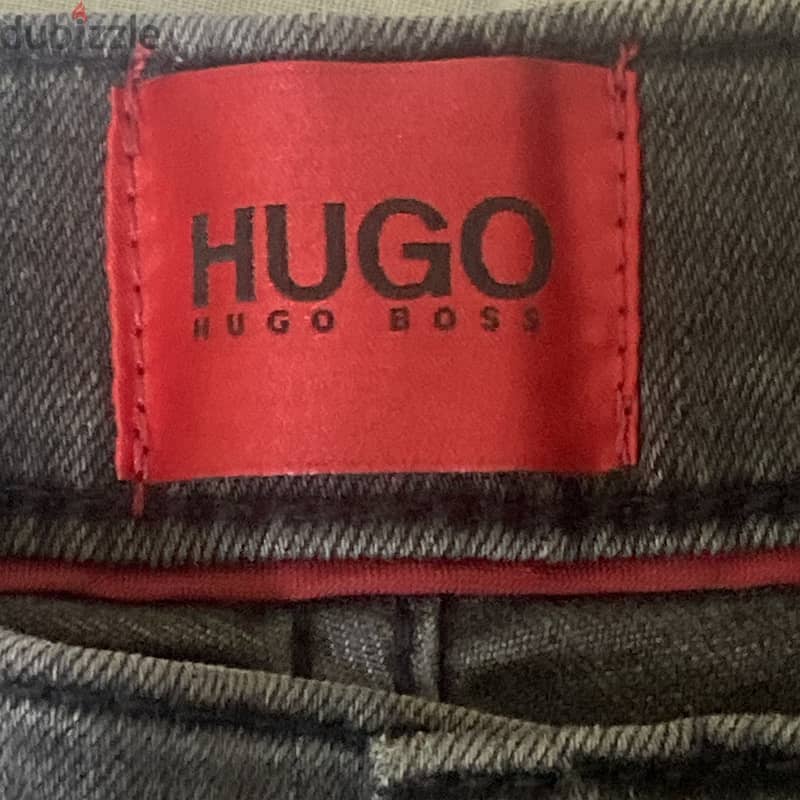 Hugo Boss Dark Grey Jeans Slim Size 34/32 - بنطلون جينز هوغو بوس رمادي 4