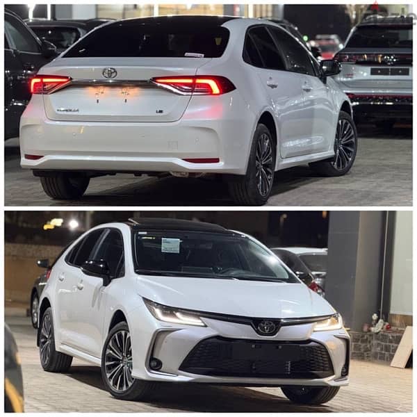 Toyota Corolla 2025   كورولا ٢٠٢٥ زيرو ابيض اعلي  فئة 0