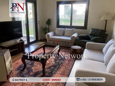 Fully Finished Apartment with garden  for Sale in District 5 - New Cairo