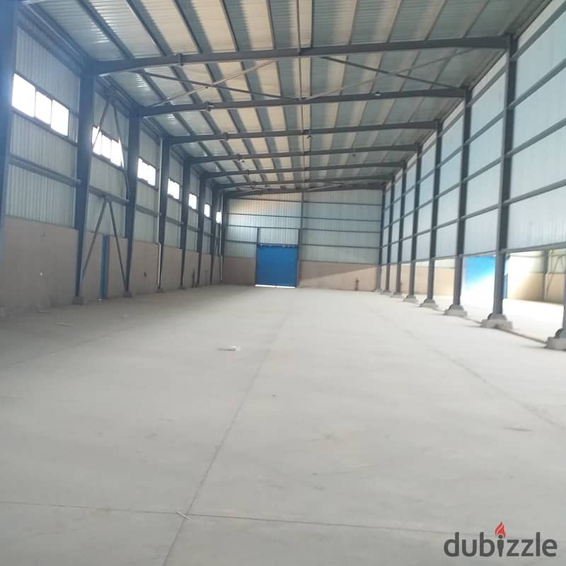 Hangar for rent, area 1500 m, Inshas area, industrial license 0