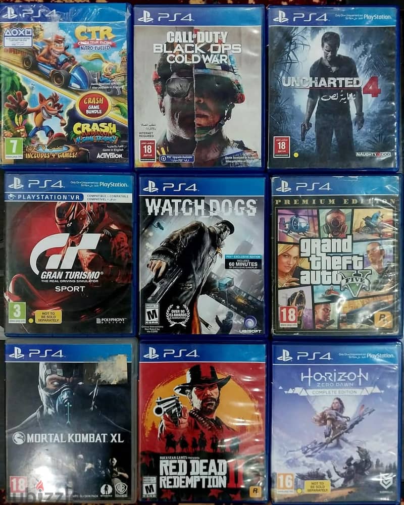 Ps4-ps5 Cd Games-playstation / العاب بلايستيشن - بلاى ستشين ٤سيديهات 5