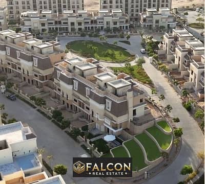 Luxury apartment 220 meters (penthouse) for sale with a panoramic view of Central Park in Sarai Compound, New Cairo