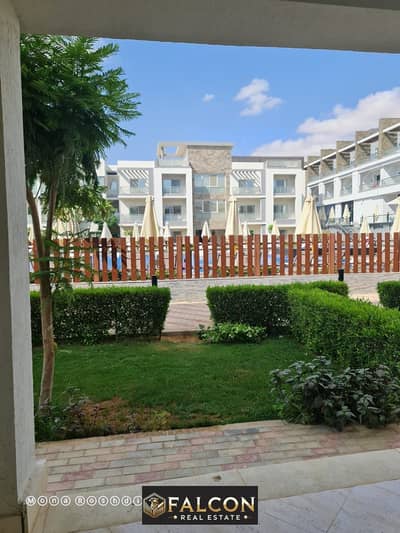 Finished chalet (2 rooms) ground floor with garden in installments over 10 years in the heart of Ain Sokhna next to Azha Village, Suez Road