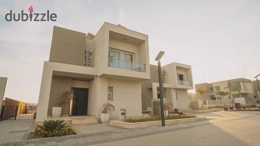 Standalone villa 275m ready for viewing in Palm Hills Badya October next to Mall of Arabia