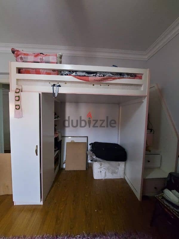 Wardrobe, bed and storage 3 in one unit 1