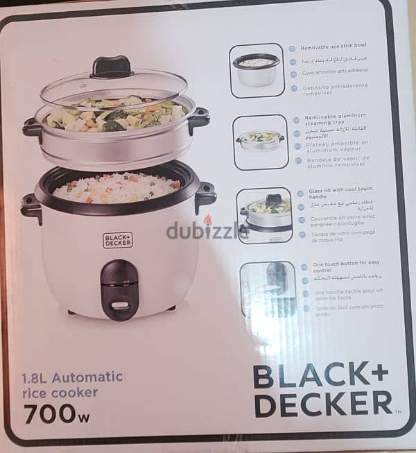 Rice cooker Black & Decker (new   )حلة ارز جديدة 2