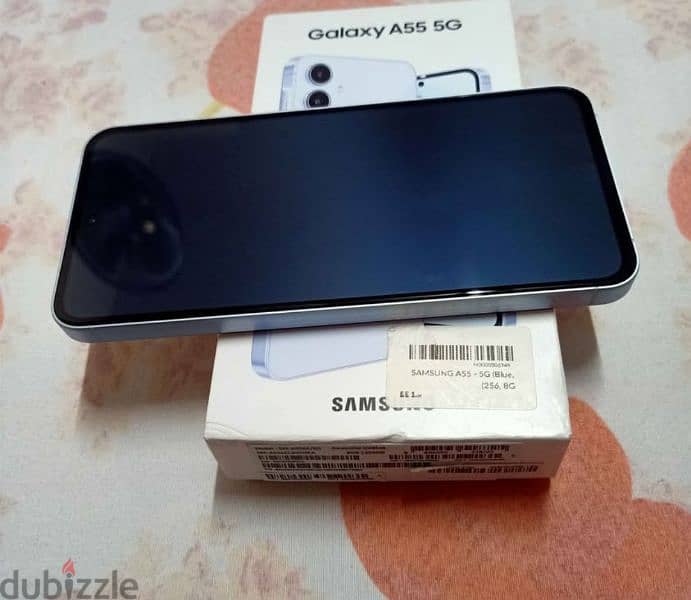 A55 Samsung 256G8ramإستخدام شهر 3