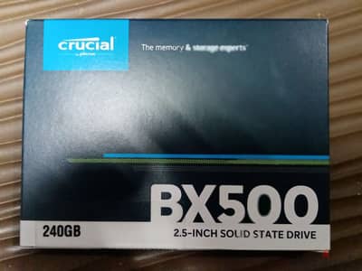 هاردات ssd 240 gb crucial جديدة متبرشمه بسعر منافس