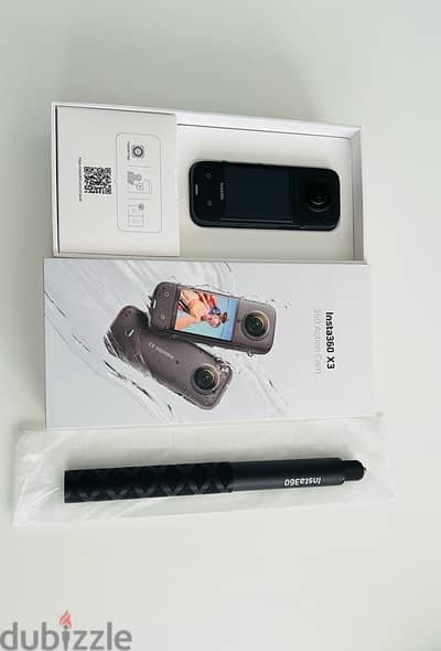 Insta360 X3 Camera + Invisible selfie stick 114cm + Lens Guard