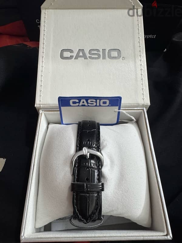 casio watch with leather strap 4