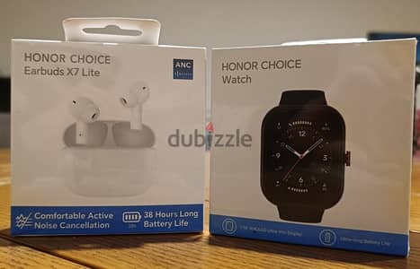 Honor Choice smart watch and Honor buds x7 lite