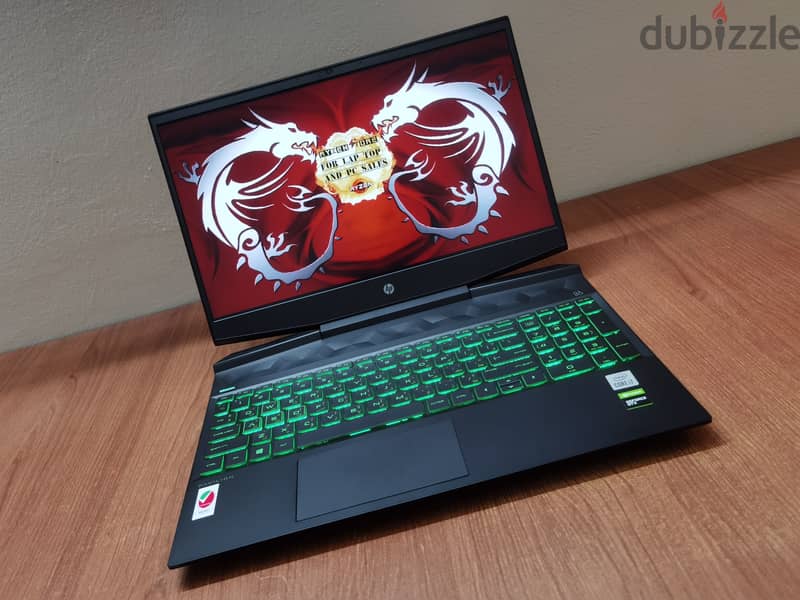 Hp Pavilion i7-10750H GTX 1650ti Gaming LapTop جيل عاشر 2