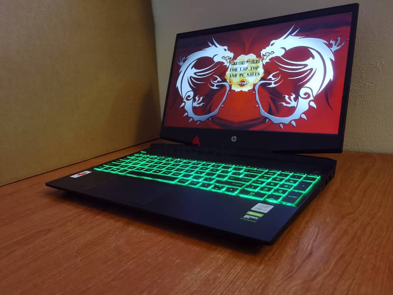 Hp Pavilion i7-10750H GTX 1650ti Gaming LapTop جيل عاشر 3