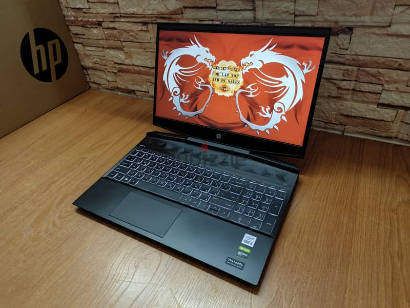 Hp Pavilion i5-10300H GTX 1650ti Gaming LapTop جيل عاشر 0