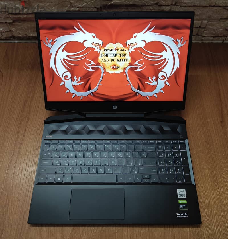 Hp Pavilion i5-10300H GTX 1650ti Gaming LapTop جيل عاشر 4