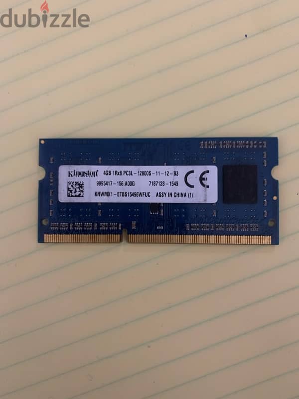 ram laptop 4GB ddr3 1