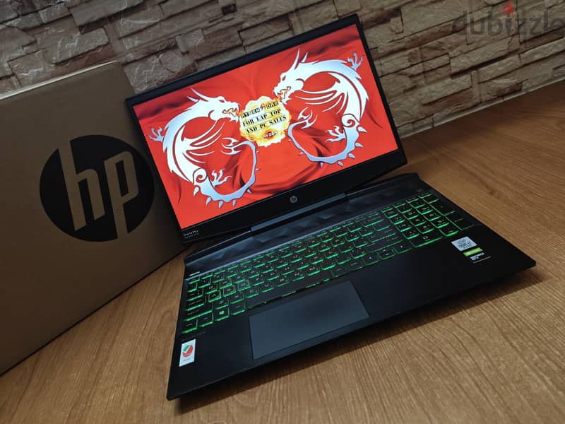 Hp Pavilion i7-10750H GTX 1650 Gaming LapTop جيل عاشر 2