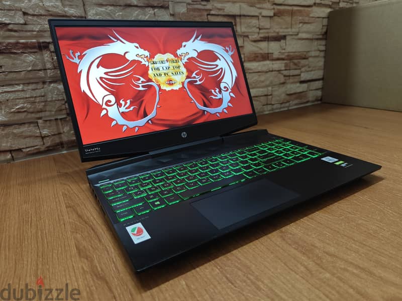 Hp Pavilion i7-10750H GTX 1650 Gaming LapTop جيل عاشر 11