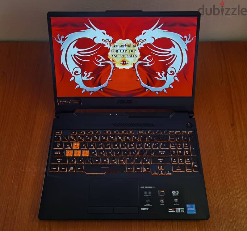 Asus Tuf Gaming RTX 3050ti intel i5-11400H gaming laptop 11 جيل 8