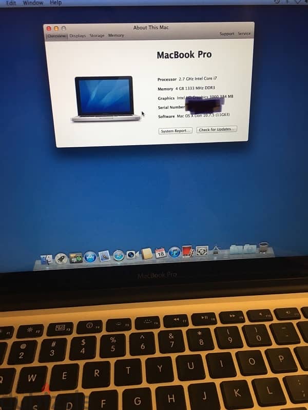 Macbook2011 i7 1