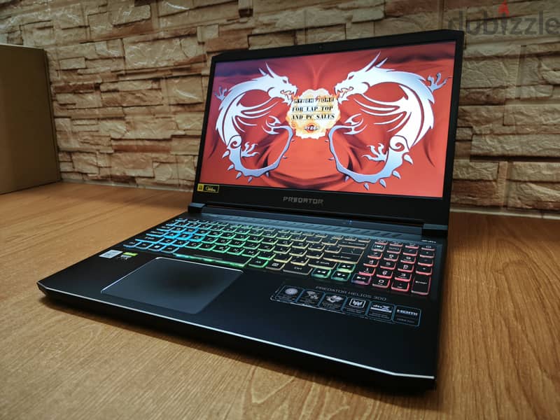 Acer Predator i7 10750H RTX 2060 6GB Gaming Laptop شاشة 144 هرتز 9