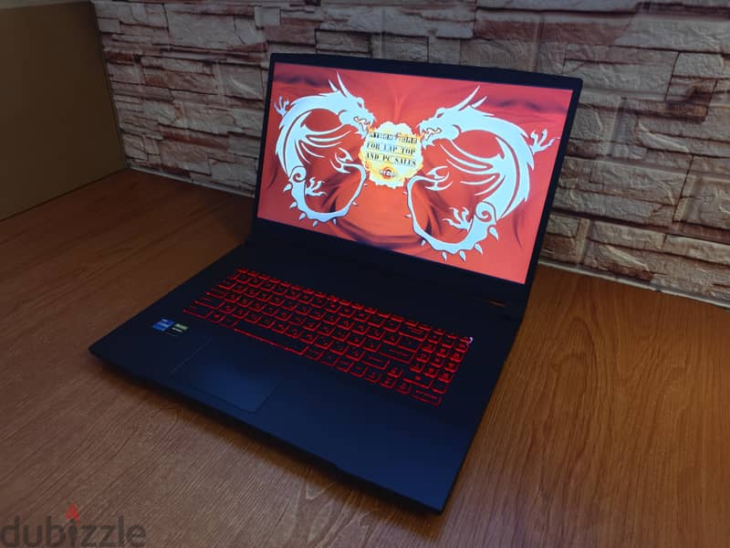 Msi Katana i7-11800H RTX 3050ti gaming laptop 11 جيل 9