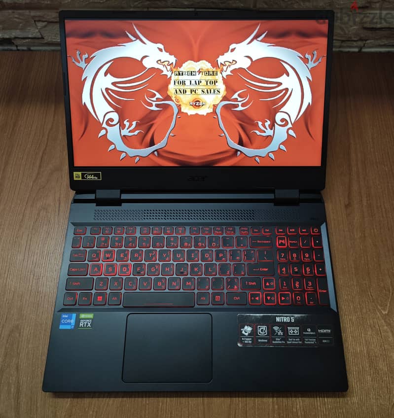 Acer Nitro 5 Core™ i7-12700H RTX 3050 gaming laptop 12 جيل 4